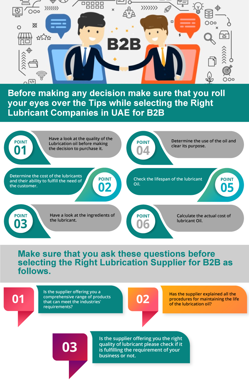 Tips while Selecting Right Lubricants Suppliers in UAE for B2B