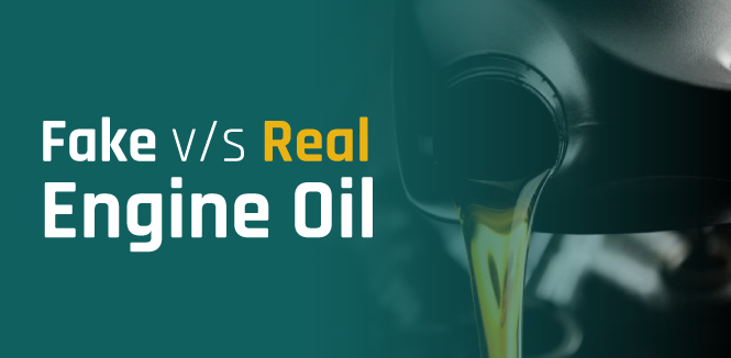 Fake engine oil vs real engine oil