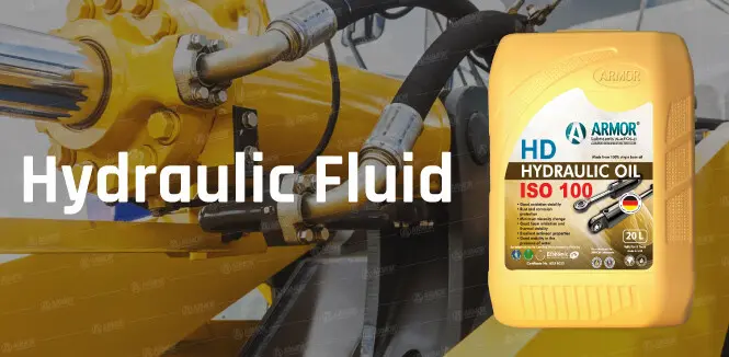 ISO 100 Hydraulic Fluid from Armor Lubricants in 20Liter Pail for High Performance Industrial Equipment.