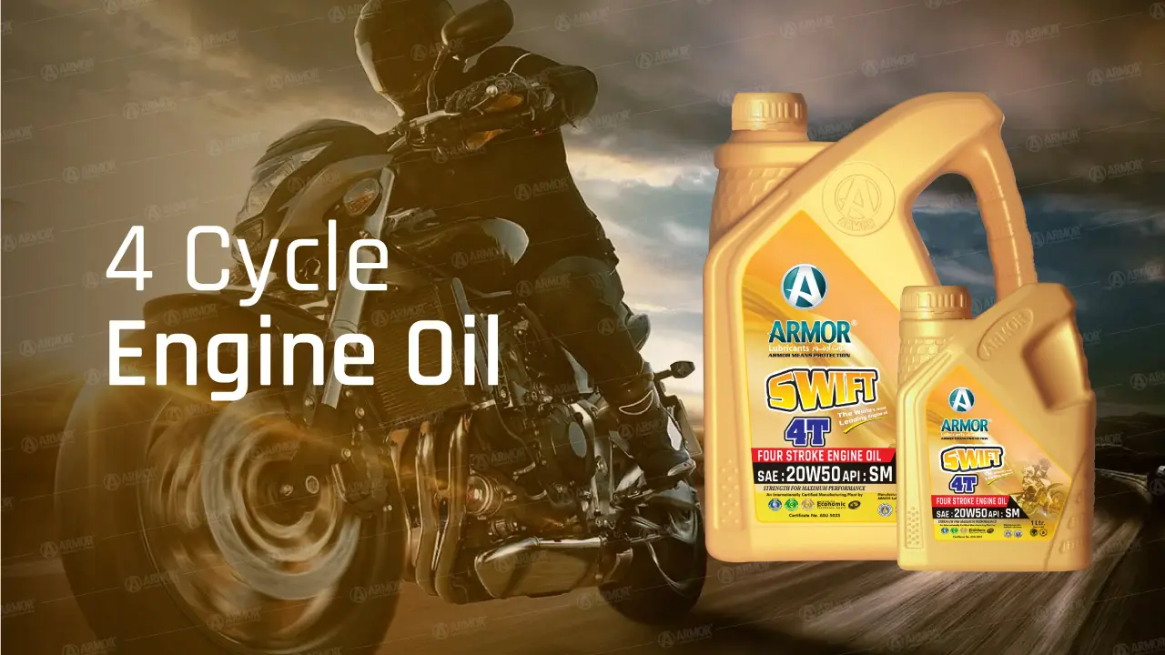Armor Lubricants 4 Cycle Engine Oil for High Performance Motorbikes